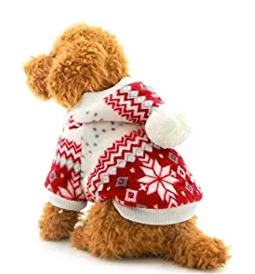 Cute Snowflake Fleece Dog Jacket Small Dogs Yorkie Winter Coat Soft Pajamas Padded Vest Warm Pet Puppy Jumpsuit Drop Shipping