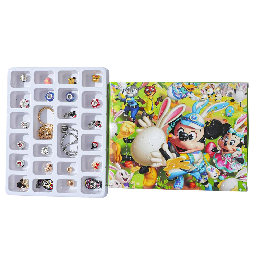 Disney Mickey Mouse Charm Blind Box - Creatieve DIY Minnie Hanger Advent Surprise voor meisjes Uniek prachtig speelgoedcadeau