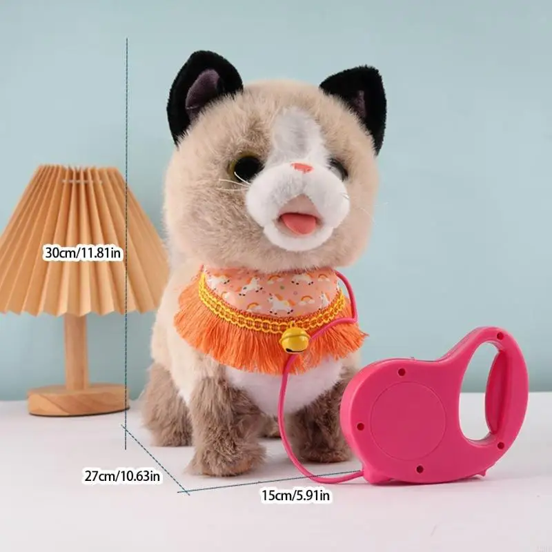 Safe Electric Plush Toy With Simulation Sound For Toddler Comfort Interactive Play Realistic Animal Doll Soothing Fun A2UB