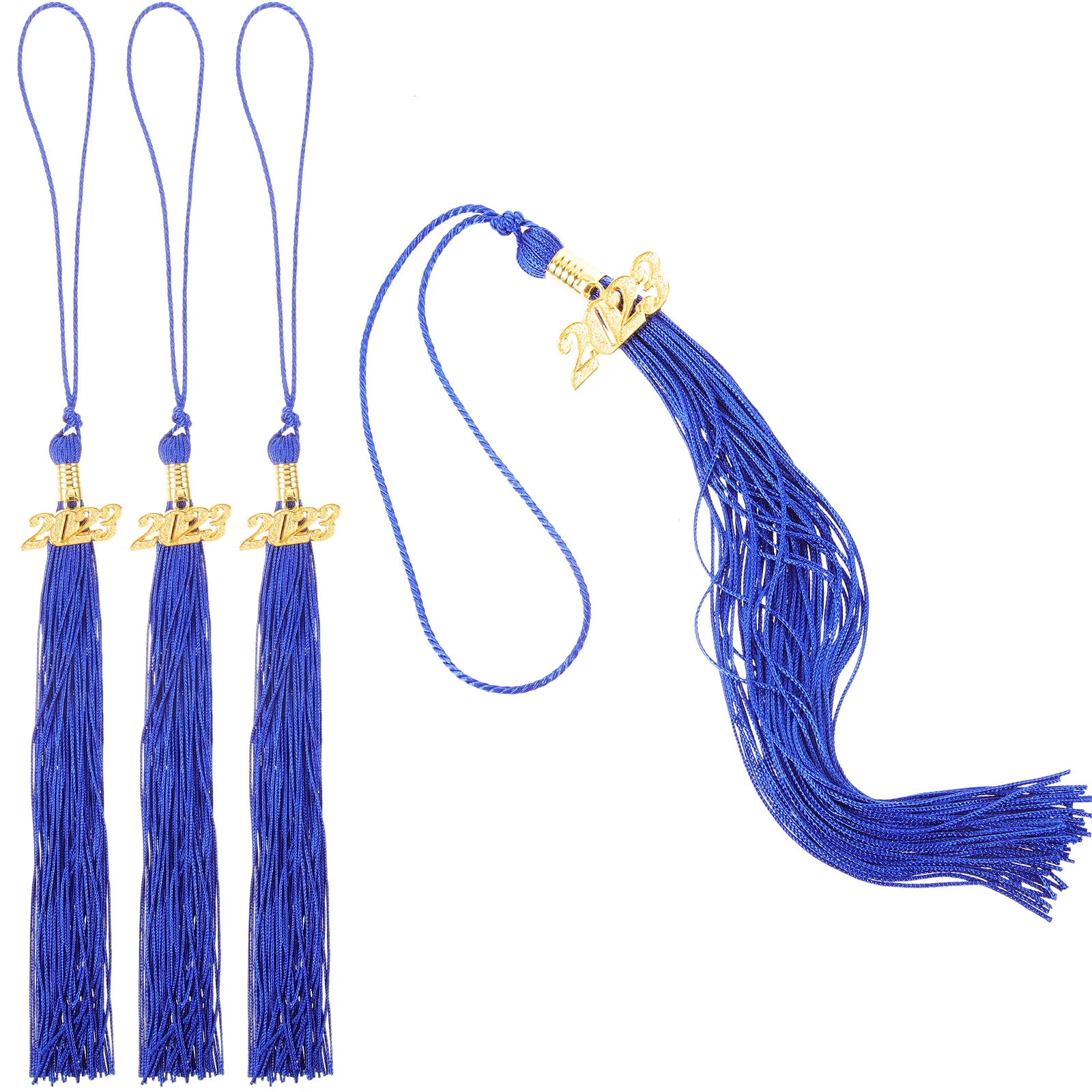 

4pcs Durable Doctor Bachelor Hat Tassel Polyester Graduation Ceremony Party Accessories Memorial Tassel Fringe nament