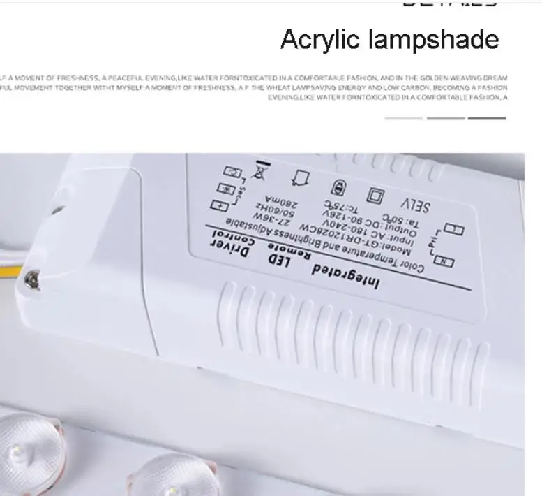 

LED Ceiling Lights for Bedroom with Remote Control 5cm Height Ceiling Lamp for 8-20 Square Meters Modern House Lighting Fixture