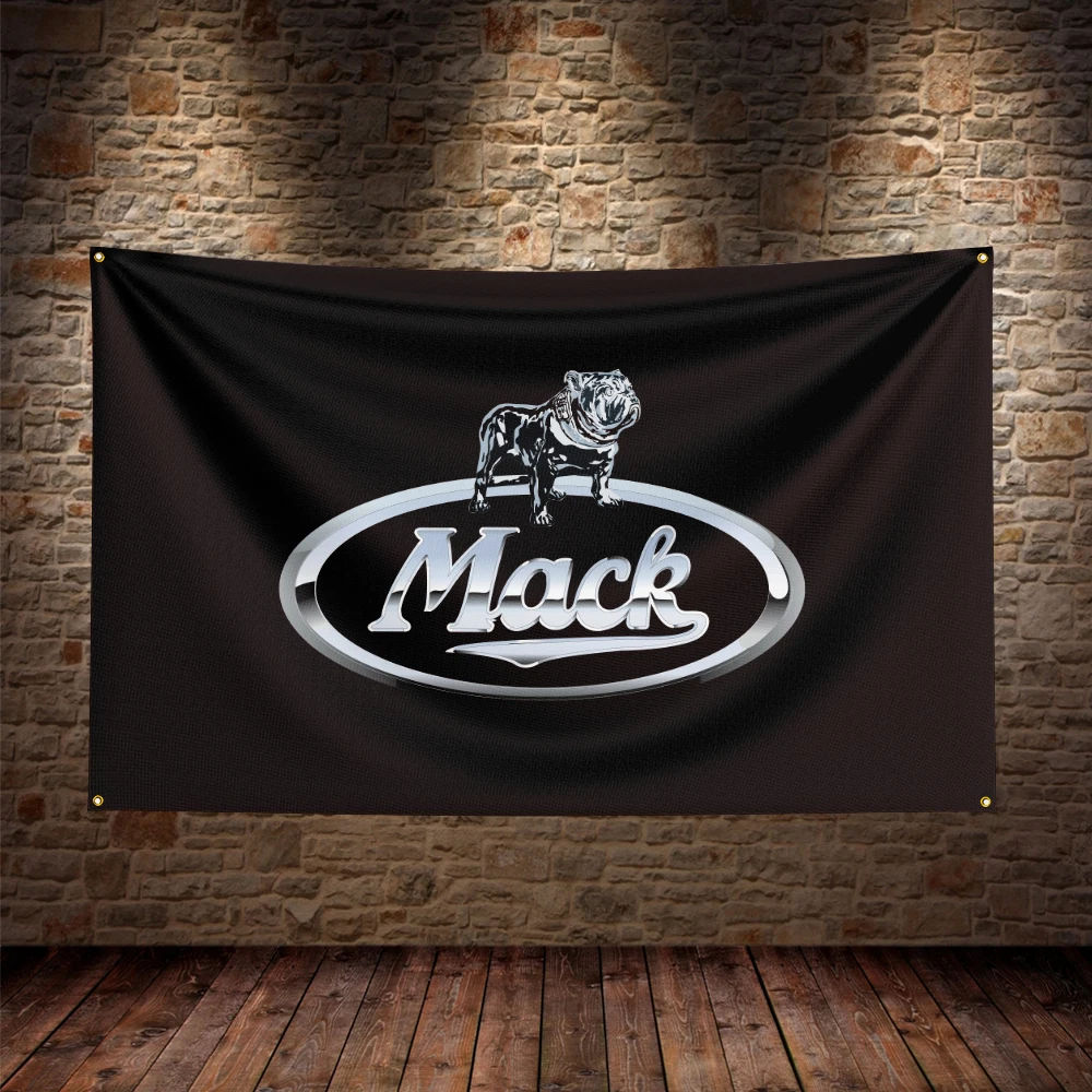 

3X5Ft Macks Racing Car Flag Polyester Printed Car Banner For Decor