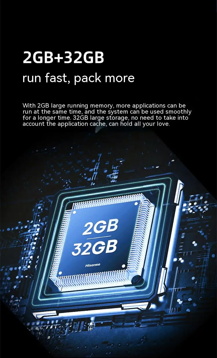 تلفزيون هايسنس 75E3H 75S30 75 بوصة 4k 120 هرتز 2 + 32 جيجابايت MEMC ULED TV شاشة كبيرة مضادة للاهتزاز تلفزيون هايسنس الذكي #3