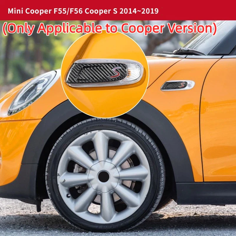 

Подходит для MINI Coolpad F55 F56, боковое крыло из натурального углеродного волокна, декоративная рамка, аксессуары для внешней модификации автомобиля