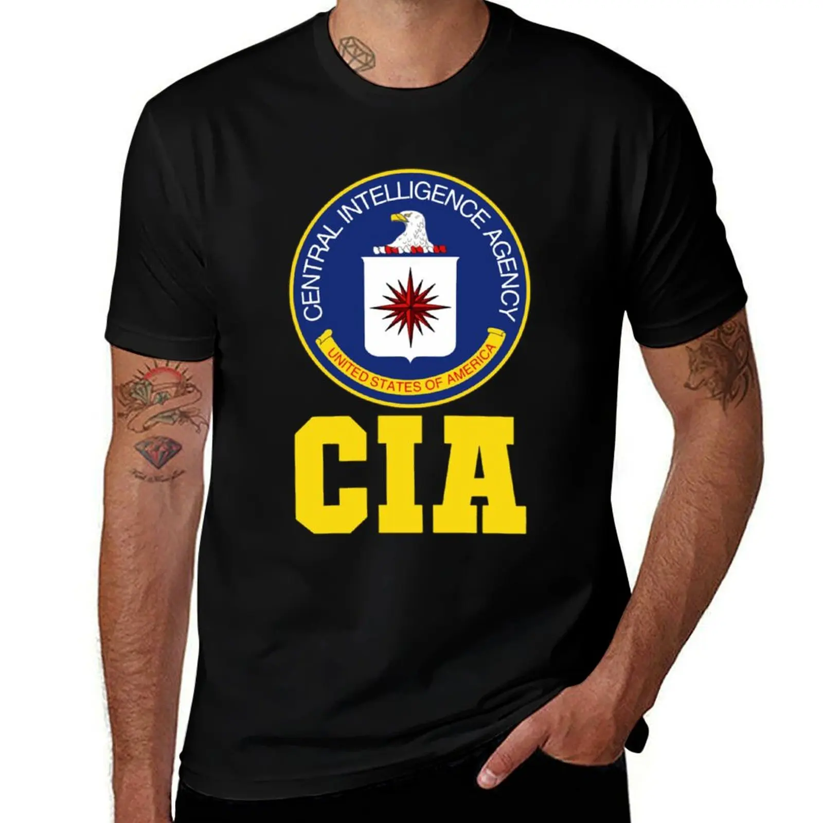 central intelligence agency CIAFederal Agent T-Shirt UV Sun Protection Tee Shirt T-Shirt