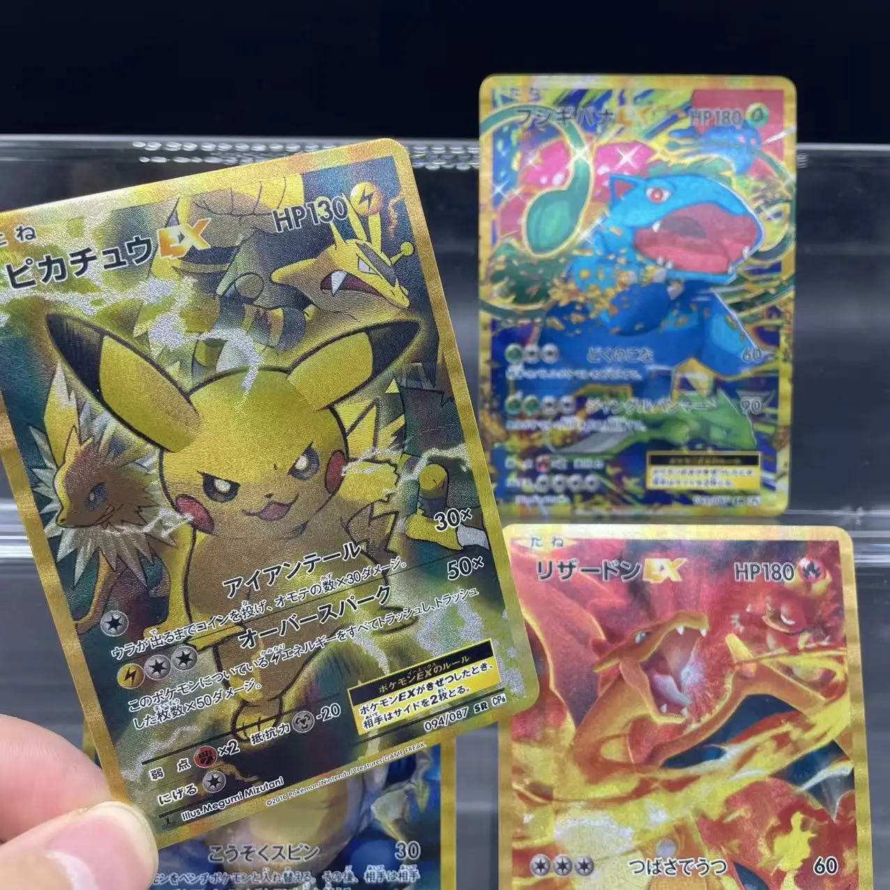 4 шт./компл. Diy Ptcg японская версия коллекционная карточная игра Pichu Venusaur Blastoise Charizard текстурированная голографическая самодельная коллекционная карта