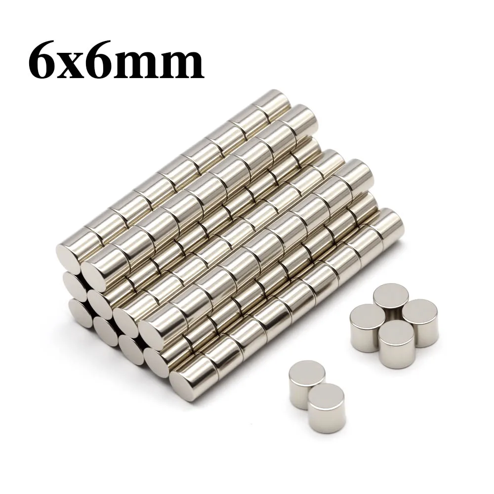 

6x6 мм супер мощный круглый магнит неодимовый магнит NdfeB N35 сильный постоянный магнитный магнит Imanes магнит на холодильник