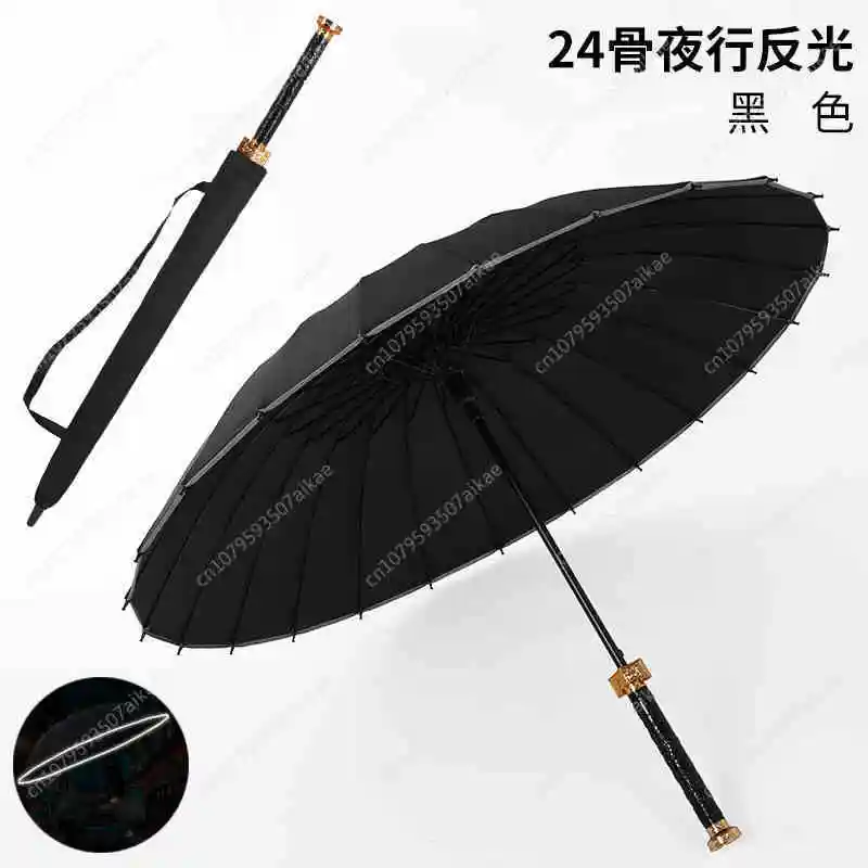 Creativ Long Handle Large Windproof Samurai Sword Umbrella Japanese Ninja-like Sun Rain Straight Umbrellas Automatic Open