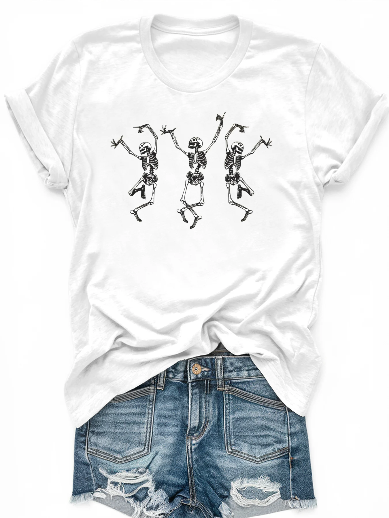 

Women's large-size printed short-sleeved T-shirt, loose and casual, soft, comfortable and breathable, outdoor sports