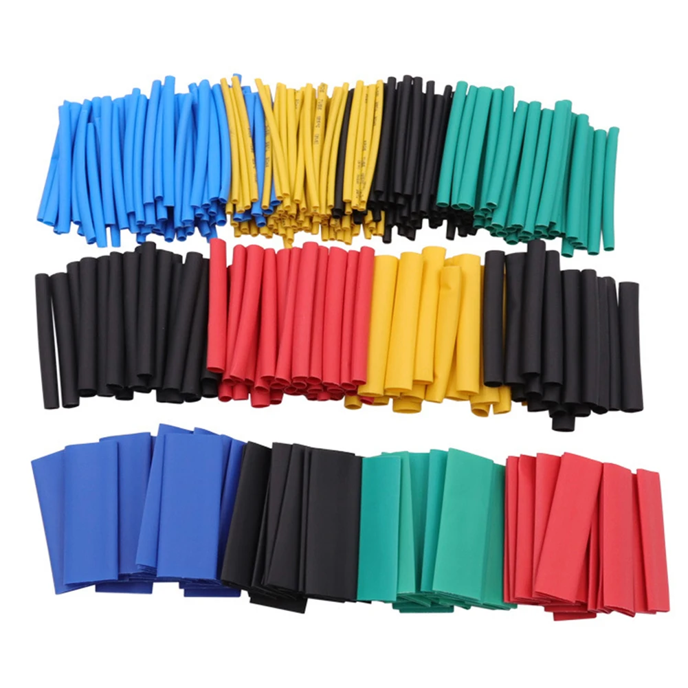 

530pcs Heat Shrink Tubing 2:1 Ratio Polyolefin Tube Wrap Cable Wire Insulated Sleeving Assortment Kit Colored Electrical