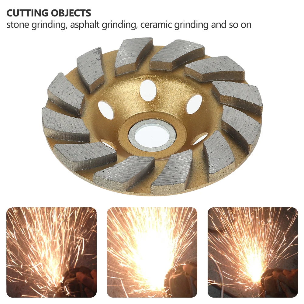 2PCS 4 Inch Diamond Grinding Wheel Disc HHS Segment Grinding Machine Concrete Granite Stone Ceramic Cutting Grinder Power Tool