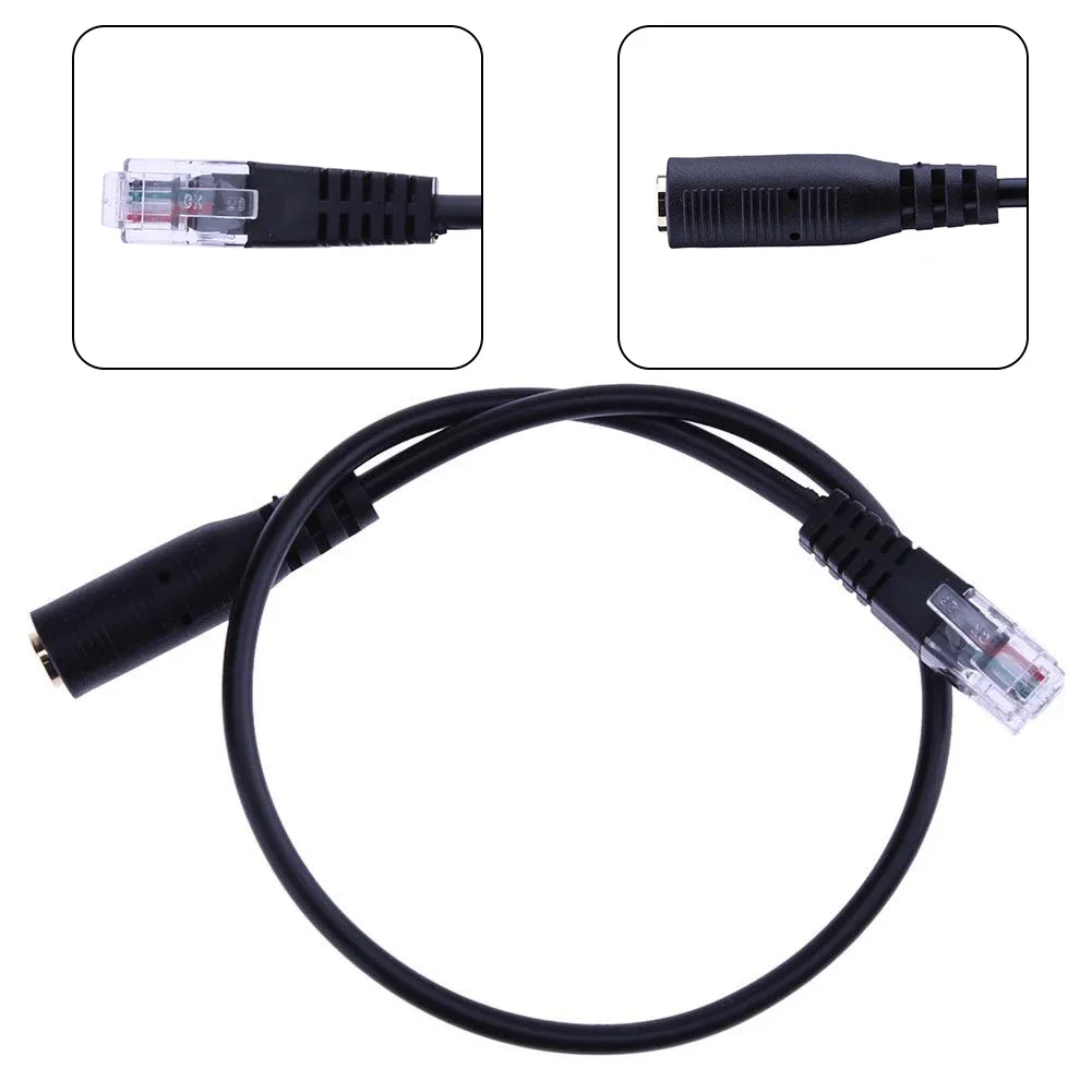 New 3.5mmOMTP Smartphone Headset To 4P4C RJ9/RJ10 Phone Adapter Cable Cord For Home Businesses Offices Call Centers Accessories