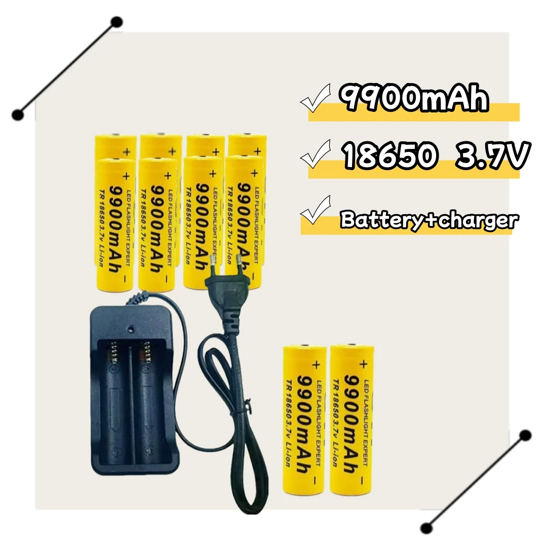 Наружные портативные фонари необходимы! Литиевая батарея 18650 | 3,7 В, 9900 мАч, аккумуляторная ночная дорога большой емкости без паники Наружные портативные фонари необходимы! Литиевая батарея 18650 | 3,7 В, 9900 мАч, аккумуляторная ночная дорога большой емкости без паники