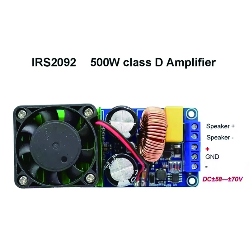 IRS2092S High Power 500W D-Class HIFI Digital Power Amplifier Board/Finished Product/Mono/Super LM3886