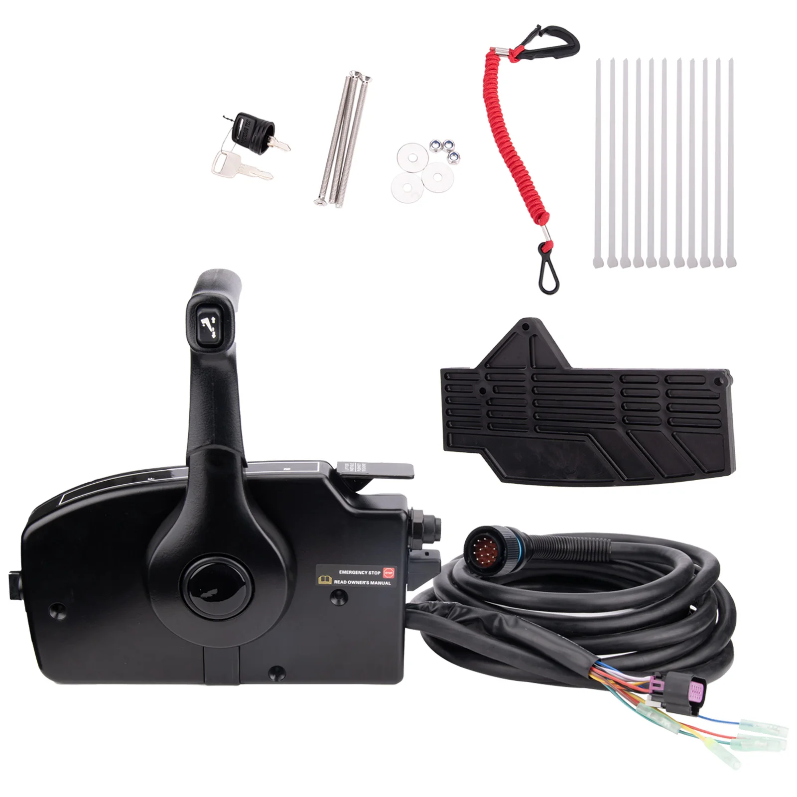 

Блок дистанционного управления для подвесного човна, боковое крепление с 14-контактным жгутом, плавной дроссельной заслонкой и переключением передач