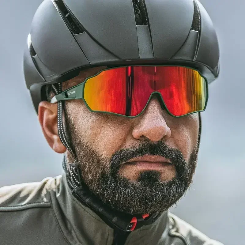 Gafas de ciclismo polarizadas para hombres y mujeres, miopía, deportes al aire libre, a prueba de viento y resistente a la arena, equipo de gafas de ciclismo