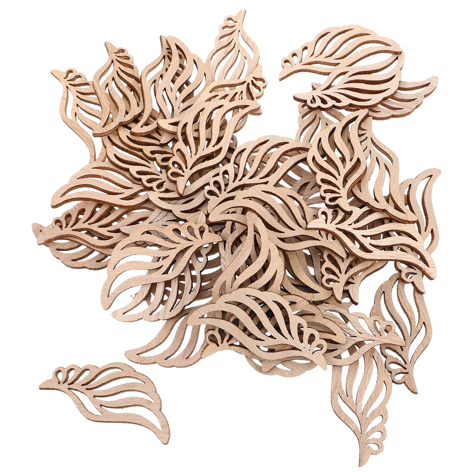

Angel Wings Wood Piece Bead Charm Cut Outs Decorations for Wall Christmas Ornaments Gift Tree Tag Beads Crafts
