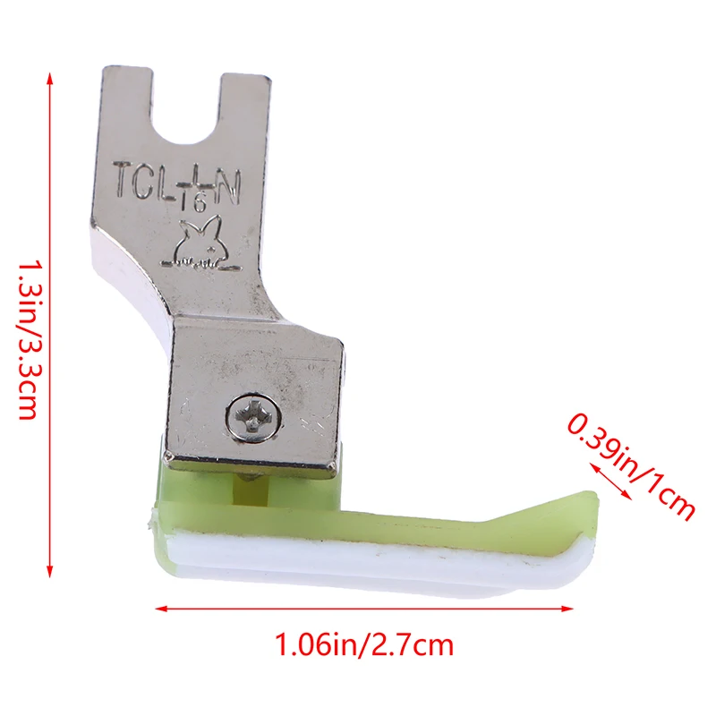 TCL TCR 1/16N Right/Left Plastics Compensating Presser Foot For Industrial Lockstitch Sewing Machine Single Needle Presser Foot