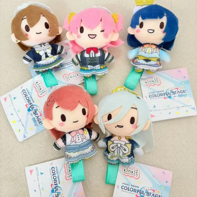 

10cm Sekai Pjsk Mmj Maid Style Matuko Plush Keychain Big Round Eye Anime Game Prize For Anime Game Fans Holiday Gift