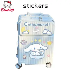 Cartoon Cute Sanrio Kuromi Big Big Suitcase Stickers Travel Luggage Diy Decorative Stickers Waterproof Birthday Gift