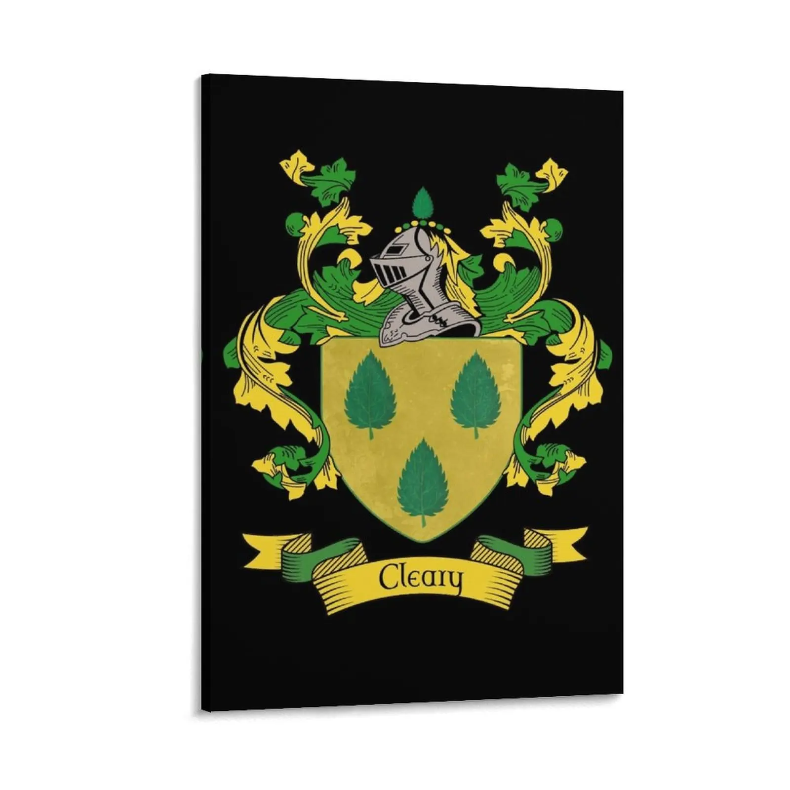 Cleary Coat of Arms Cleary Family Crest Canvas Painting Luxury living room decoration room decoration accessories decor