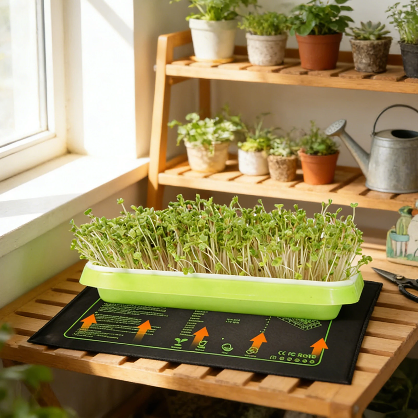 Waterproof Seedling Heat Mat 10x21 In Germination Station Heat Mat for Germination Indoor Gardening Greenhouse EU/US/AU/UK Plug - view 5