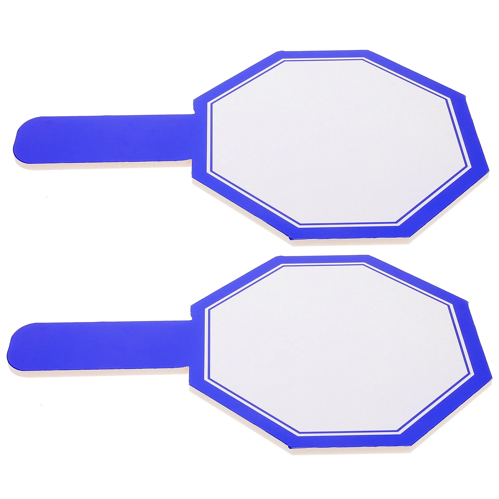 2 قطعة مجاذيف المسح الجاف المحمولة لوحات بيضاء صغيرة مزدوجة الوجهين قابلة لإعادة الاستخدام لوحات النتائج الفصول الدراسية ألعاب التصويت للطلاب #4