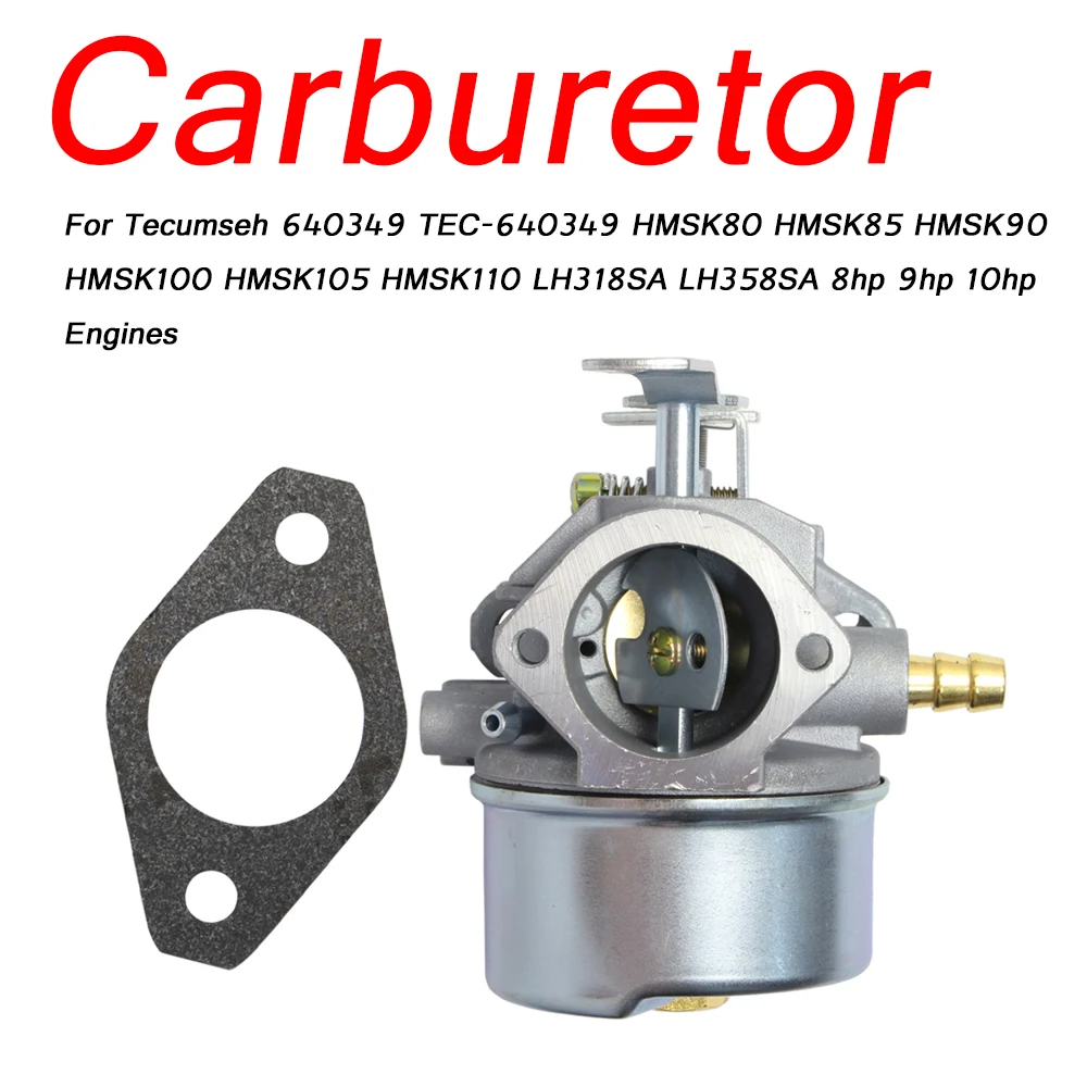 

Carburetor Carb For Tecumseh 640349 TEC-640349 HMSK80 HMSK85 HMSK90 HMSK100 HMSK105 HMSK110 LH318SA LH358SA 8hp 9hp 10hp Engines