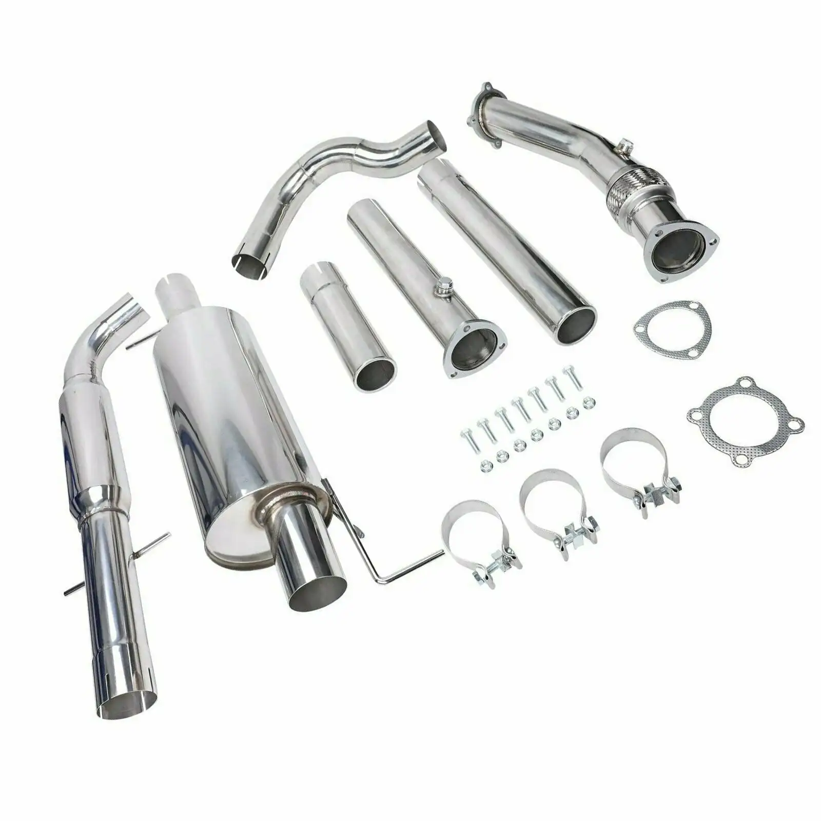 

Custom 3" Catless Exhaust Catback Downpipe Kit for MK4 VW GTI JETTA GOLF GLI VW Jetta 1.8 Turbo Muffler