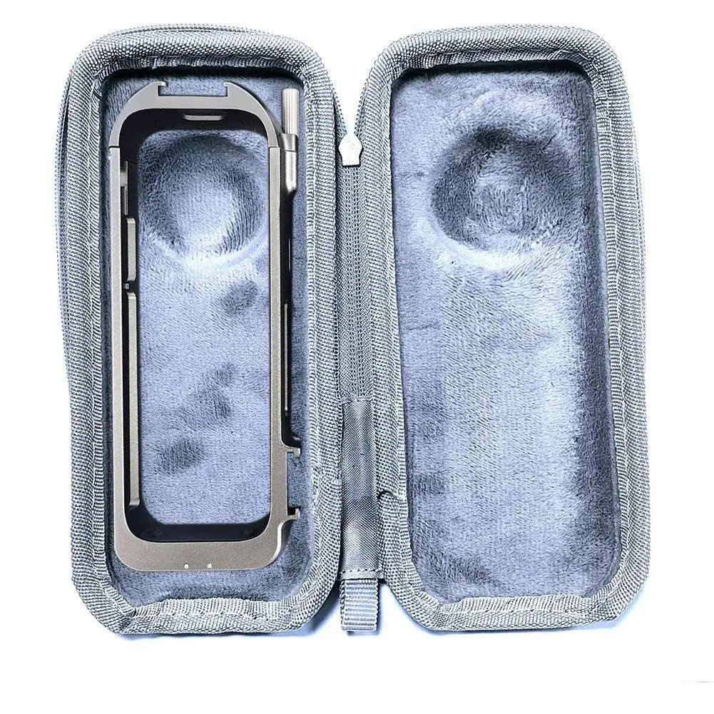 Rabbit Cage Gray Storage Bag For Insta360 X5 Anti-scratch And Wear-resistant Nylon Storage Bag Action Camera Storage Bag