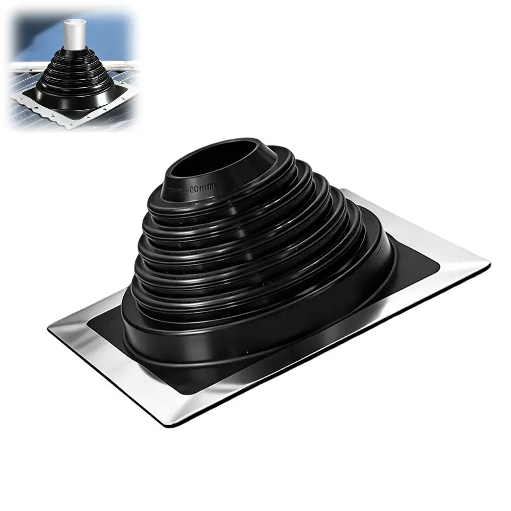 Silicone Roof Pipe Boot Flexible Waterproof Silicone Pipe Boot High Temperature Roof Pipe Sleeve