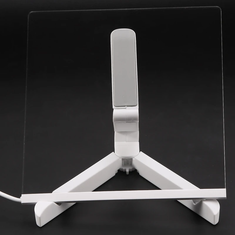 LED Acrylic Message Board Light USB Luminous Drawing Board Memo With Bracket Children's Gift,20X20CM