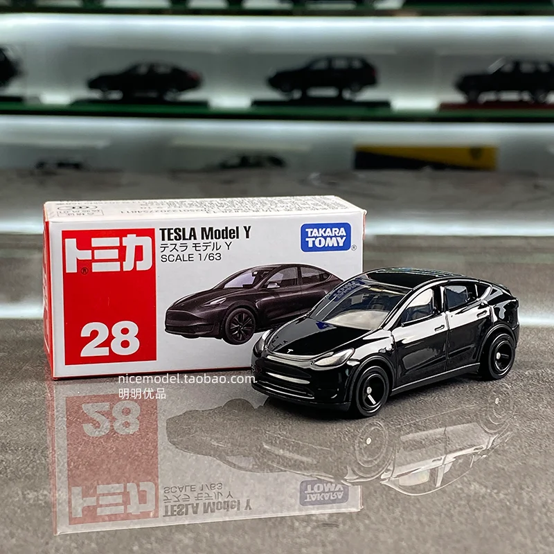 TOMICA 1:64 TOMY Tesla Alloy Die Casting Car Model,  Desktop Ornament, Adult Collectibles, Festival Gifts, Male Toys.