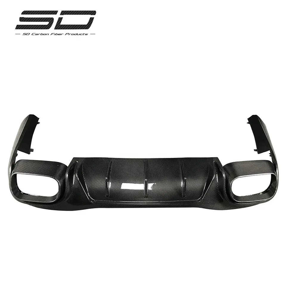 B Type Carbon Fiber Rear Bumper Lip Rear Diffuser For Mercedes  AMG GT50 GT53 B Style Bodykit