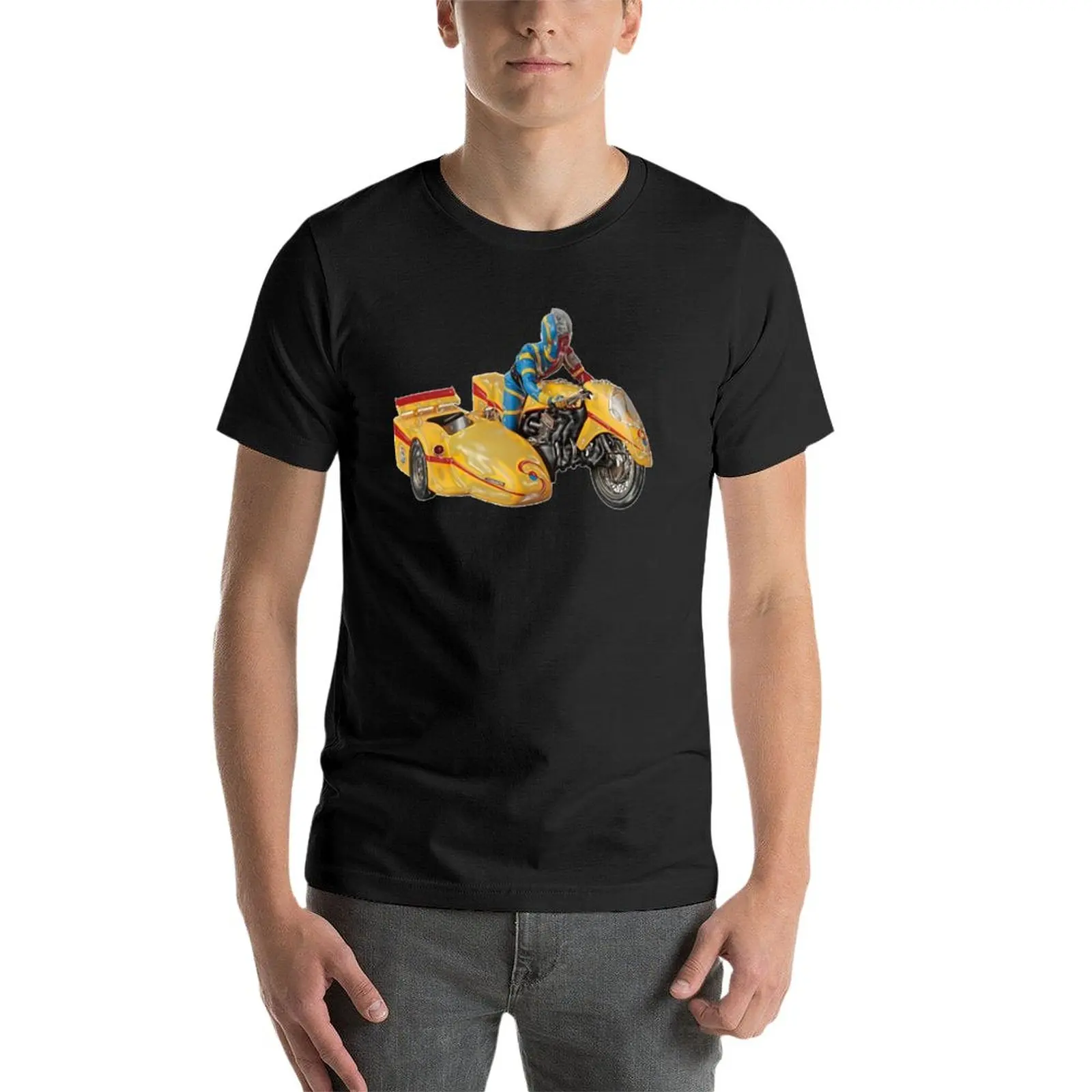 Kikaida-Camiseta de motocicleta para hombre, ropa hippie de peso pesado, camisetas con estampado de animales, camisa de entrenamiento