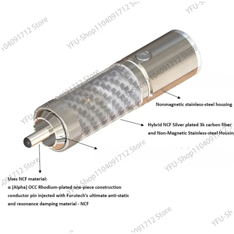 New  CF-102 NCF (R) Flagship Solderless RCA Signal Plug