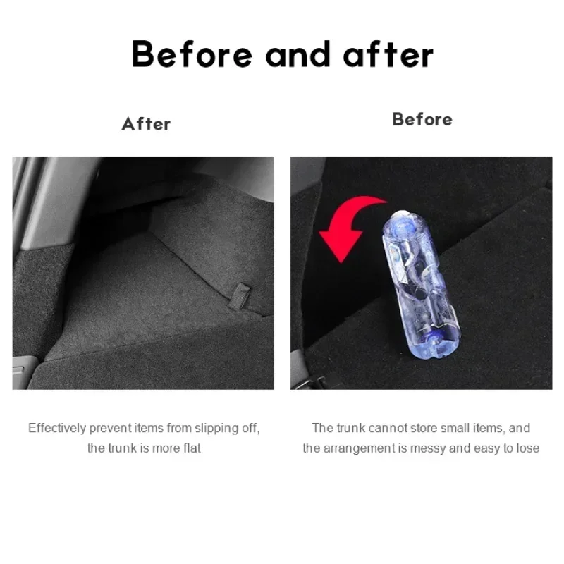 For Tesla Model Y Berlin Side Storage Box Lids Rear Trunk Organizer Lids Only Flocked Cover Plate Garbage Bins Accessories 21-24