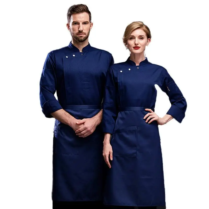 

Профессиональная кухонная куртка на заказ с печатью логотипа, персонализированным дизайном и узором, для ресторанов, кейтеринга, рабочая одежда, поварской халат