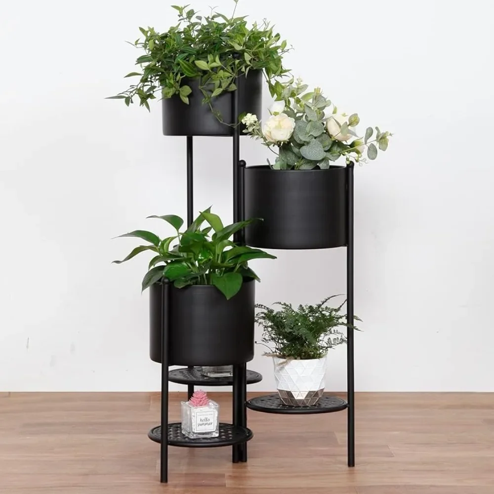 

Outdoor 6 Tier Metal 31.5'' Tall Plant Stand - Metal Flower Stands Corner Flower Pot Display Rack Organizer Freight Free Shelf