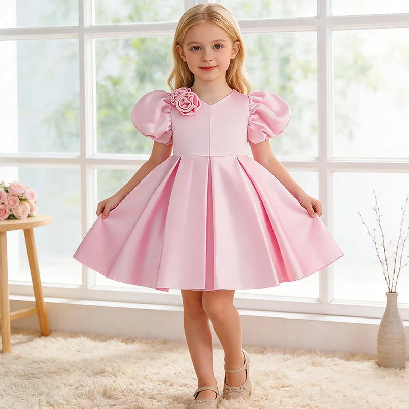 Elegant Dress For Girls Suitable For Birthday Party Graduation Ceremony Party Piano Concert Evening Bridesmaid Princess Dress