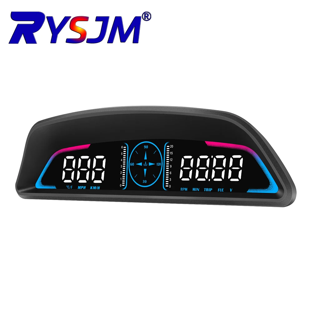 

B3 Muti-function Gauge HUD Head Up Display Digital Speedometer Fuel consumption Water Temperature Voltage With alarm function
