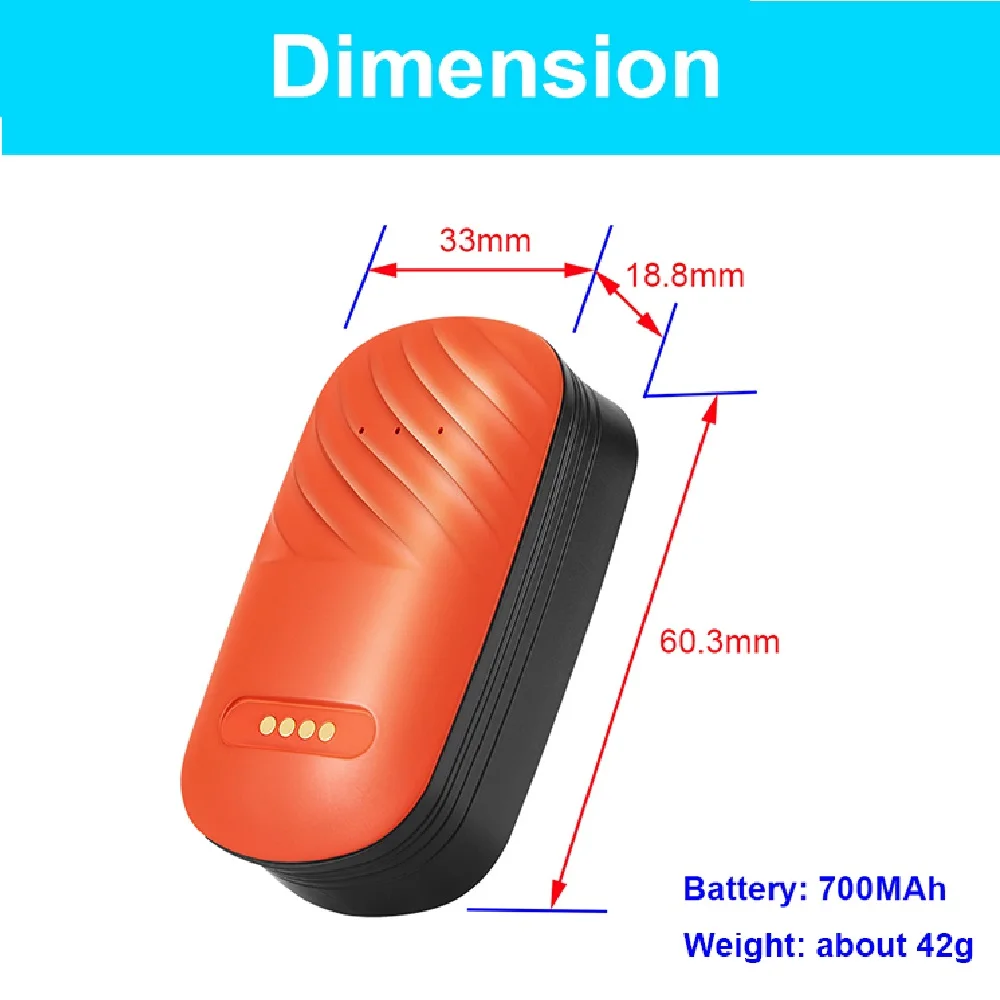 4G สัตว์เลี้ยง GPS Tracker กันน้ํา Anti-Lost Locator สมาร์ทค้นหาอุปกรณ์เรียกเข้ารีโมทคอนโทรล APP สําหรับสุนัขแมวสัตว์ RYDG61