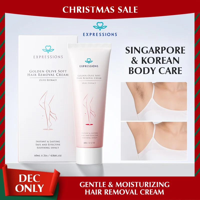 

60g x 2 Hair Removal Cream with Centella & Squalane – Gentle Depilatory, Painless, Smooth Finish & Nourishing Care for Body