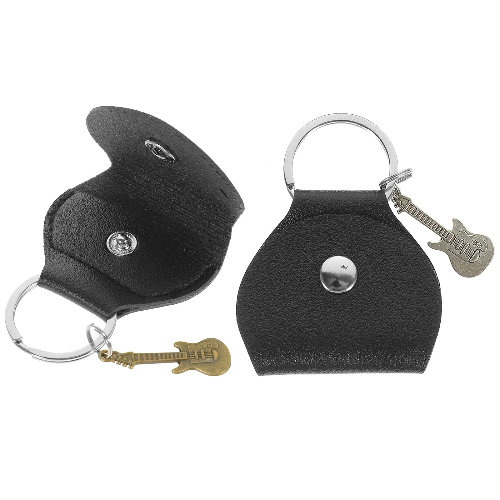 2 قطعة حامل اختيار الجيتار PU المفاتيح المحمولة اختيار حقيبة التخزين المنظم للسفر والاستخدام اليومي أشياء الغيتار #2