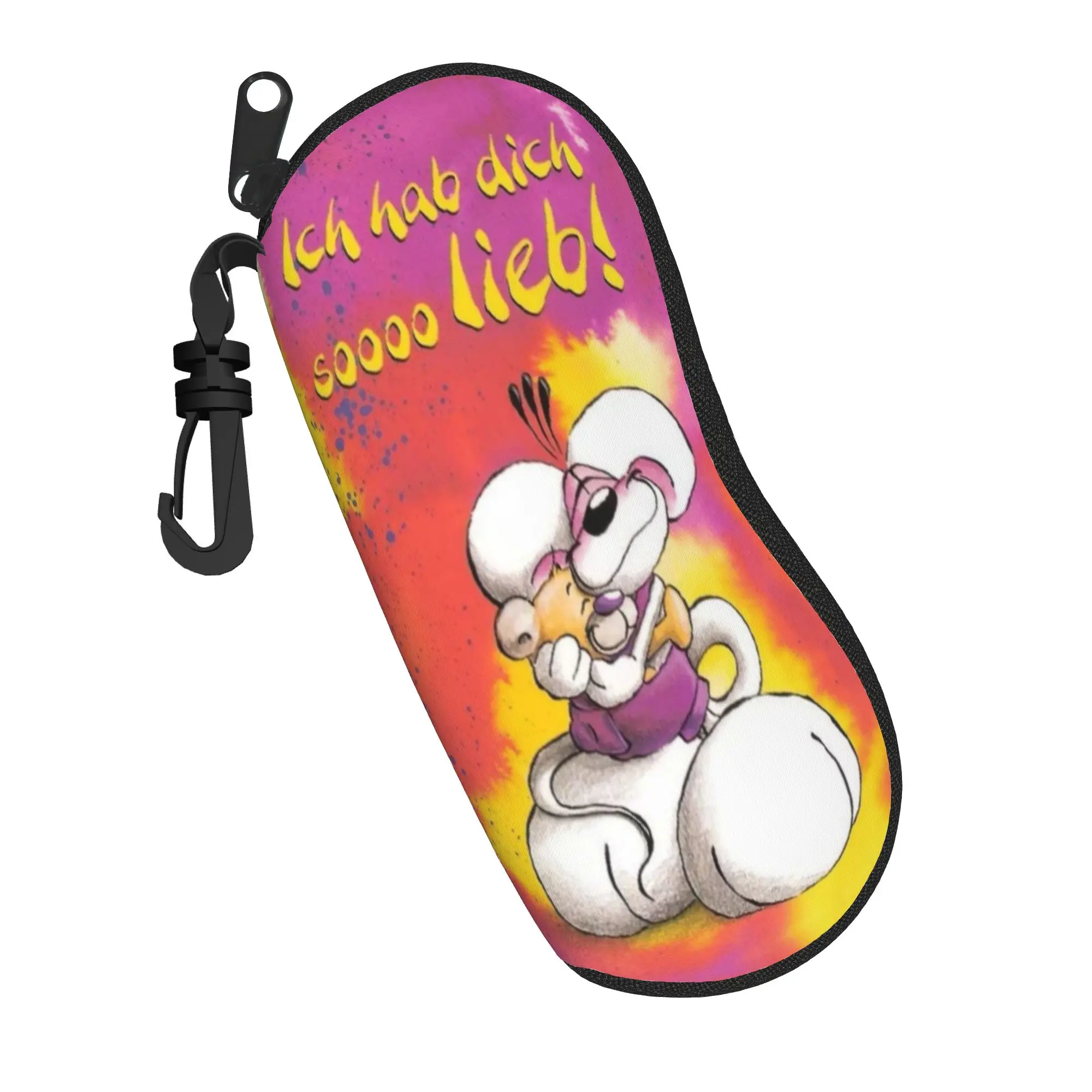 Diddl mouse Glasses Case Men Women Convenient Box  Reading Storage Box Charming Eye Contacts Case