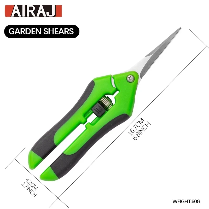 Airaj Garden Scisors Tuinrekscharen Antislip Arbeidsbesparende Bloemtak Takkenschaar Fruit- en Groenteschaar