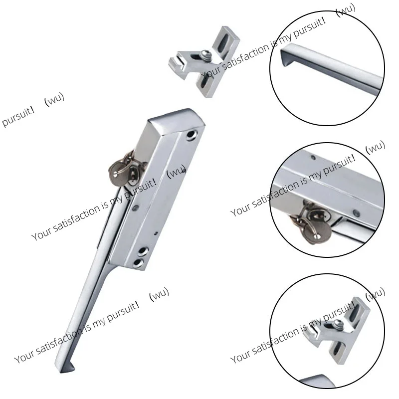 Zinc Alloy Refrigerator Door Handle, Adjustable Height, Suitable For Ovens, Kitchen Appliances, And Refrigeration Equipment