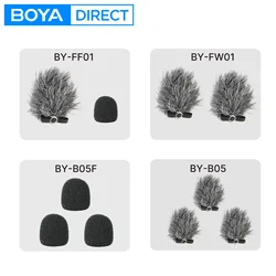 BOYA Foam Windscreen Furry Windshield for BY-M1 BY-M1 PRO BY-M1DM Universal Lavalier Microphone Accessories
