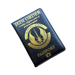 Passport Cover of Jedi Order Symbol Logo Case for Passports Pu Leather Fashion Movie Travel Wallet Men Women