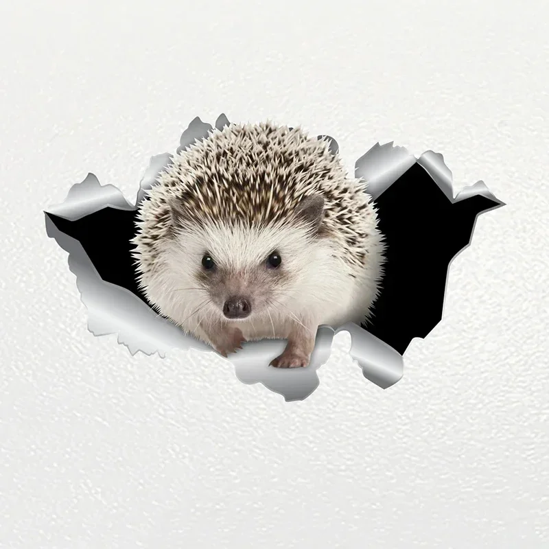 

hedgehog pet animal vinyl decal car accessories pvc waterproof sunscreen 15cm*9.4cm